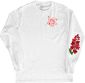 White Unisex Long-Sleeve - Rose