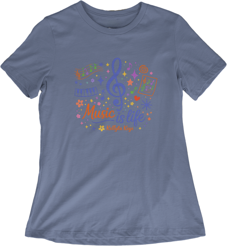 Purple Unisex Shirt - Music is life