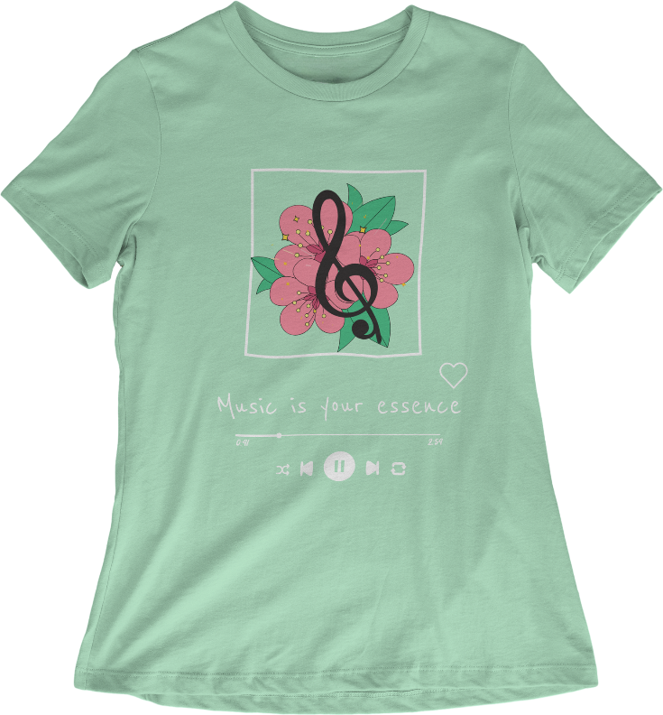 Mint Green Unisex Shirt - Music is your essence