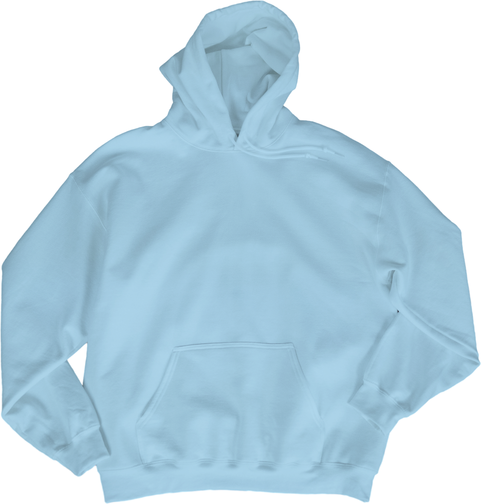 Light Blue Unisex Hoodie - Music