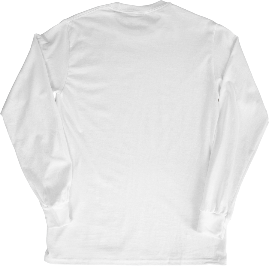 White Unisex Long-Sleeve - Rose